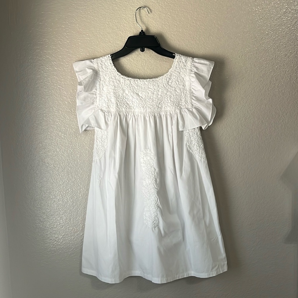 Mi Golondrina SOLEDAD SHORT DRESS
Soledad Blanca Nieve White size S